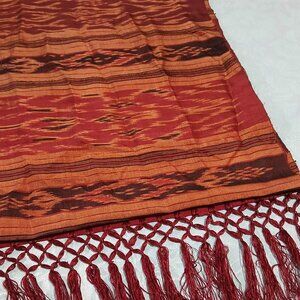 Phontong Co-Op 100% Silk Long Wrap Scarf